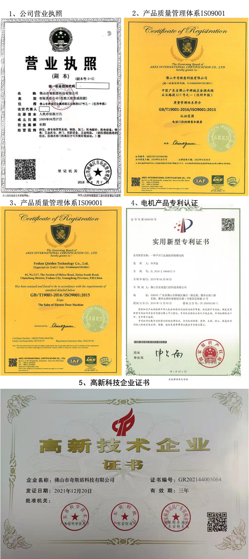 奇斯盾企業(yè)資質